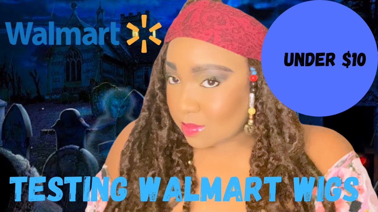VLOGTOBER DAY 19 | TESTING CHEAP WALMART WIGS FOR UNDER $10 | RATING WALMART HALLOWEEN WIGS