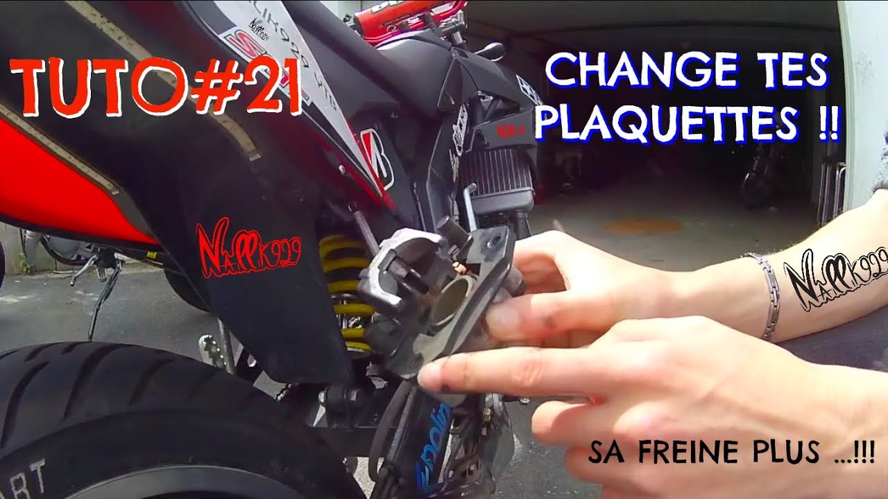 ✌TUTO#21✌ Changer ses plaquette de frein sur 50cc Derbi après 2011
