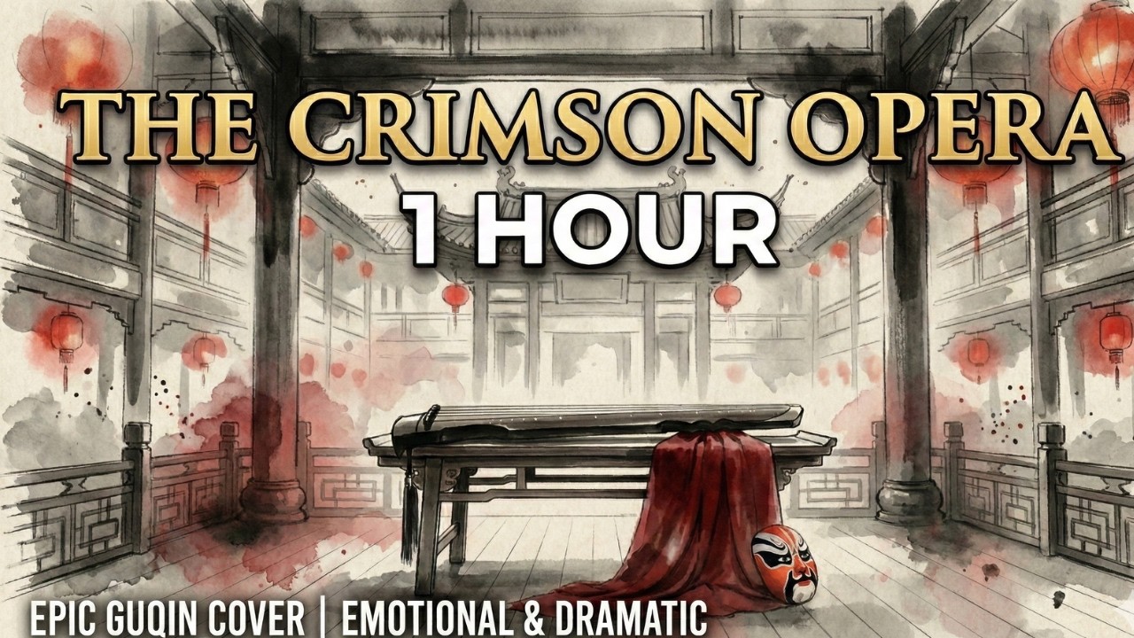 1 HOUR | The Crimson Opera (Chi Ling) - Emotional & Epic Guqin Music