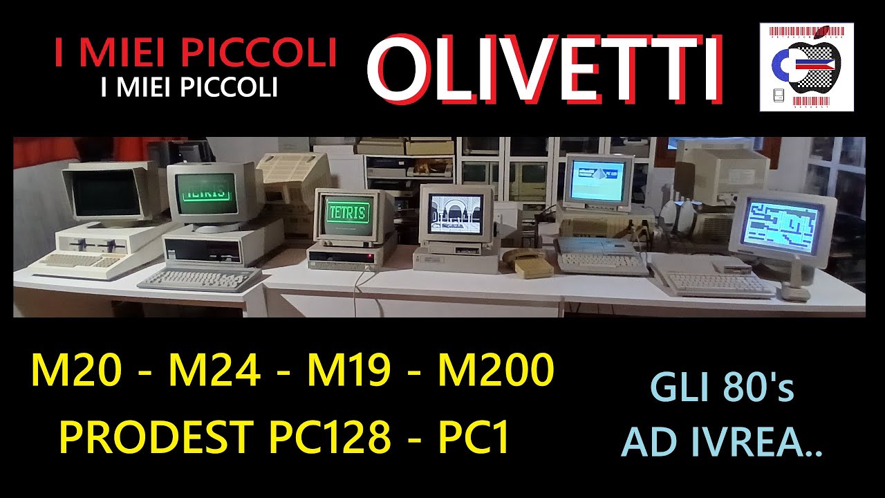 OLIVETTI M20 M24 M19 PRODEST PC128 PC1 - Piccola collezione #olivettim24 #olivettim20 #prodestpc1