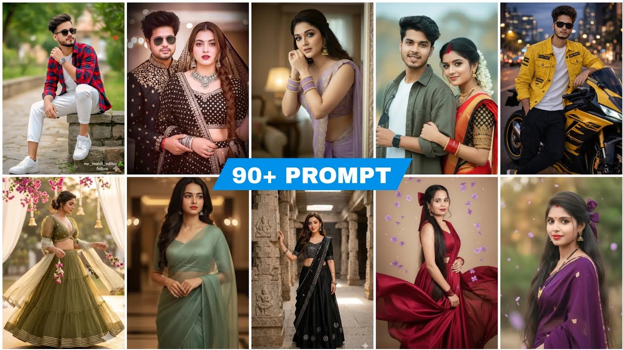 90+ PROMPT 🔥 INSTAGRAM VIRAL GOOGLE GEMINI AI PROMPT | PHOTO EDITING NEW PROMPT #ai #trending 