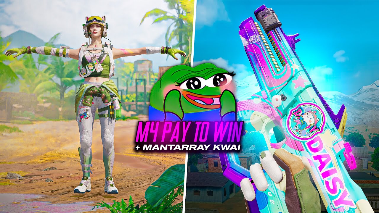 Nueva M4 pay to win y Mantarray Kwai (fuí full skin de otaku 🤢) | COD mobile