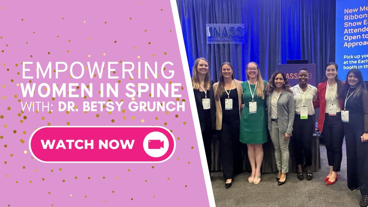 Dr. Grunch keynote speech at NASS 2023 women in spine symposium