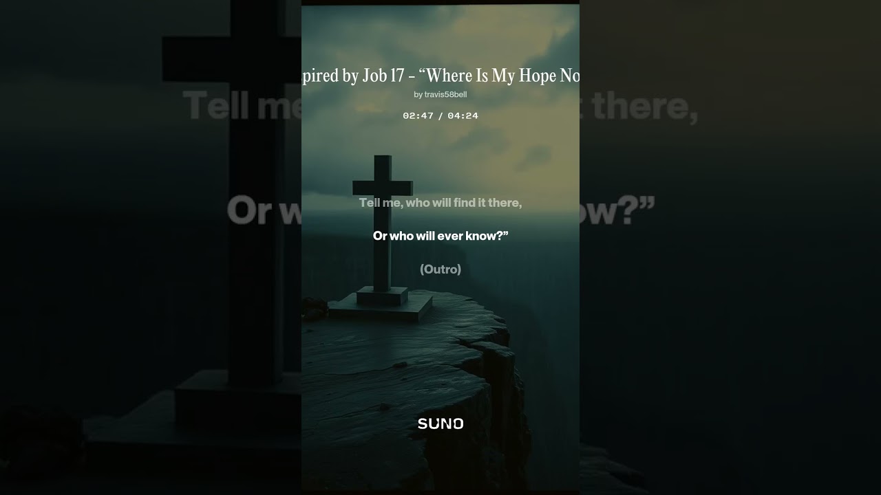 Inspired by Job 17 - “Where Is My Hope Now” - #alternativerock #postgrunge #biblemusic #biblerock