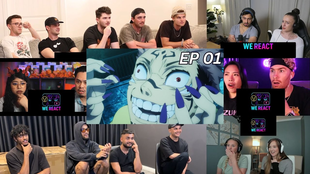 Jujutsu Kaisen Season 1 Episode 01 | Reaction Mashup #anime #jujutsukaisen #animereactionmashup
