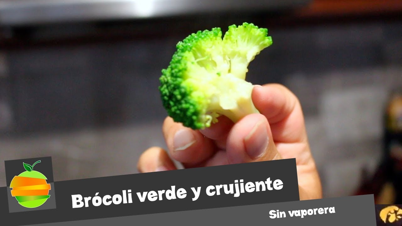 ¿Cómo cocer el Brócoli sin vaporera para que quede verde radiante y crujiente?