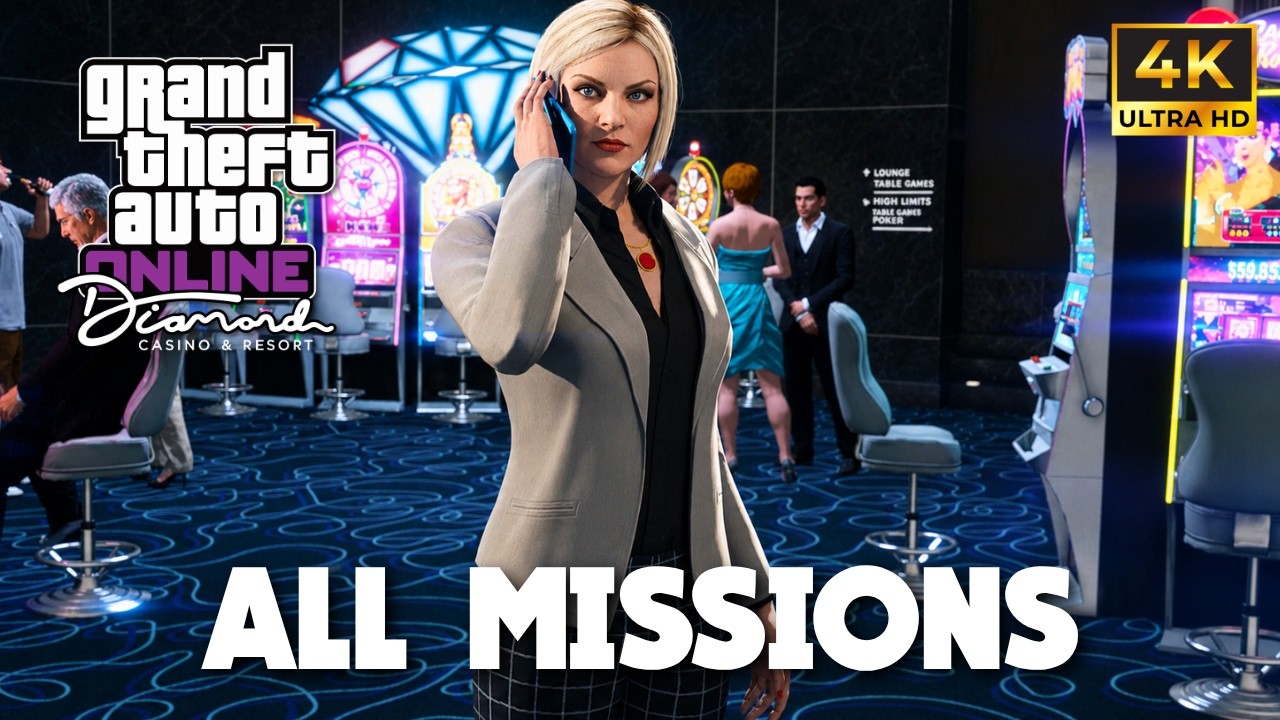 GTA ONLINE - Casino Story Missions (Solo) | 4K 60FPS