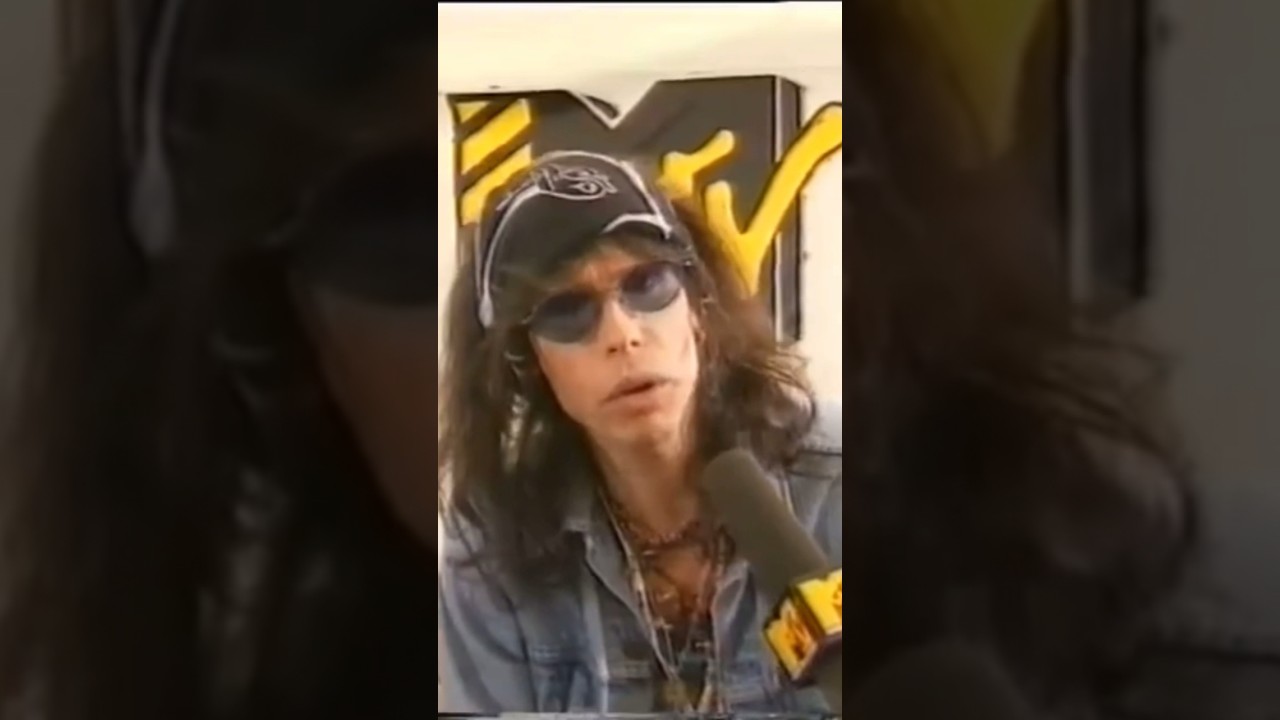 1990&rsquo;s Steven Tyler MTV interview #aerosmith #bluearmy #rock #steventyler #mtv #throwback #fyp #90s