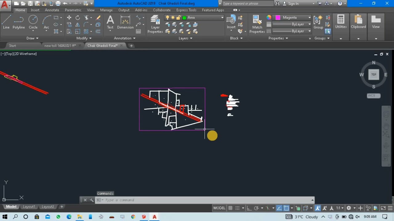 how to rotate AutoCAD drawing with real coordinates