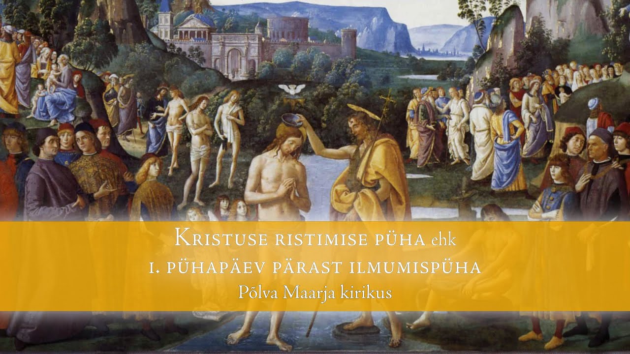 Jumalateenistus armulauaga 1. pühapäeval pärast ilmumispüha Põlva Maarja kirikus 11.01.2026.