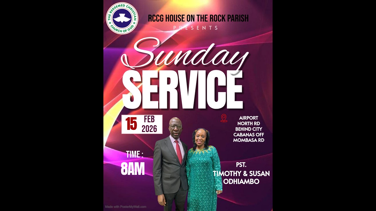 SUNDAY SERVICE  || 15/2/2026 || RCCG HOUSE ON THE ROCK PARISH  NAIROBI #rccg #church