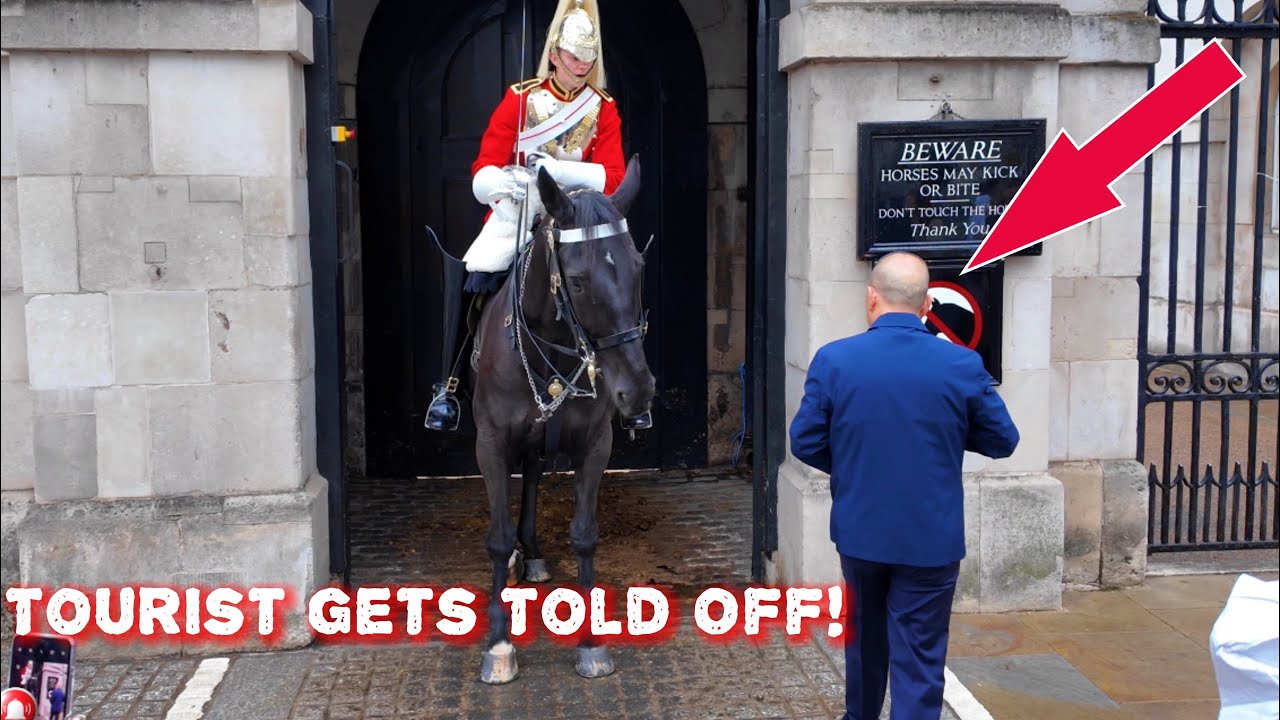😳King’s Guard INSTANTLY Leans Over and ORDERS Chinese Tourist Out of the Box‼️