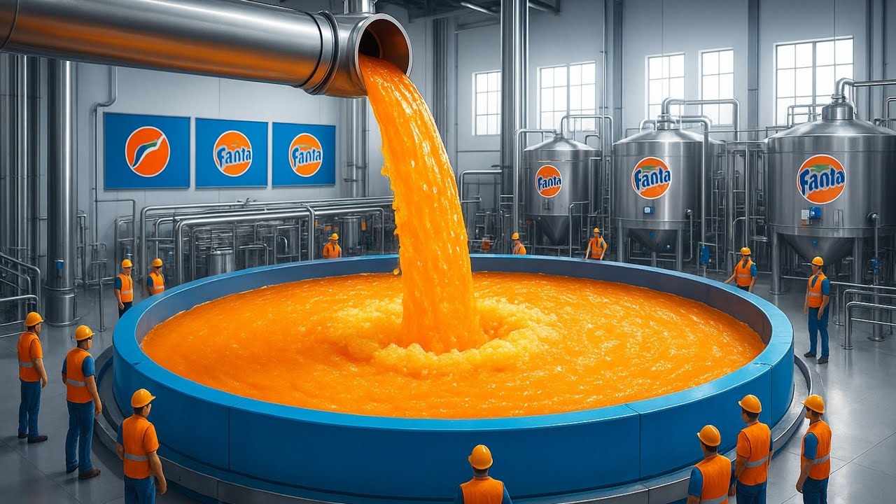 How Fanta is Made in the Factory😱💥 | Full Production Process Revealed!