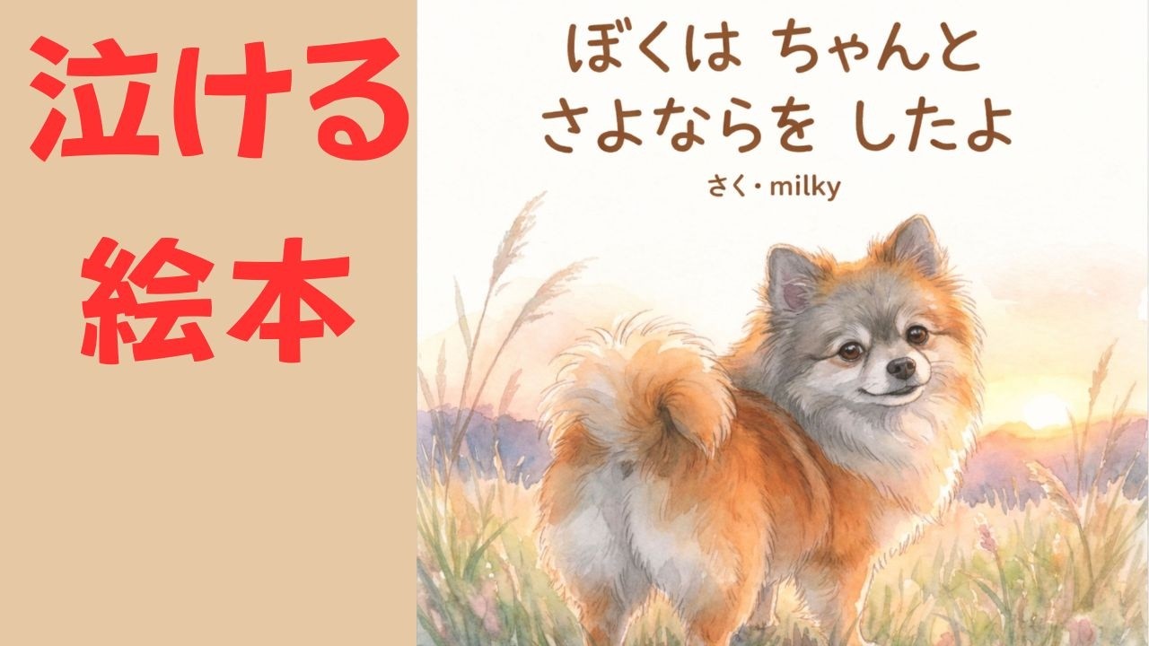 【泣ける絵本】ぼくはちゃんとさよならをしたよ｜愛犬が最後に伝えたかったこと