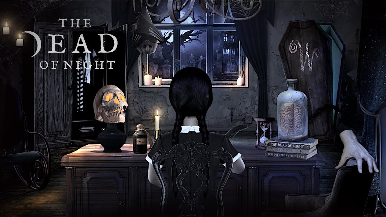 Wednesday Addams Ambience ✍️💀🧠 🤍🖤 | Study with Wednesday | Spooky Ambience/Study ASMR
