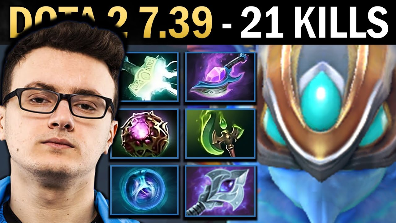 Puck Gameplay Miracle с 21 убийством и Мьёльниром — Dota 2 7.39