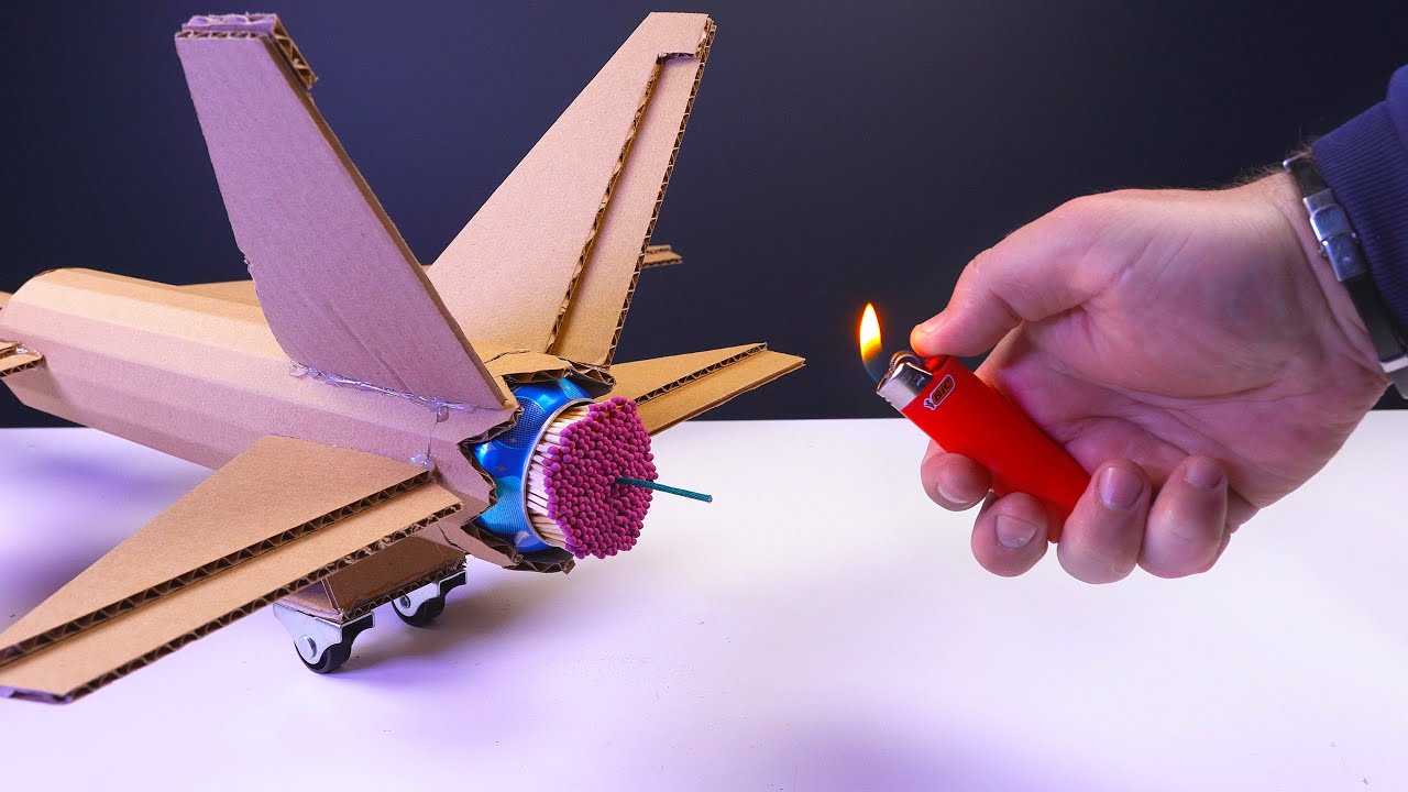 10 000 Matches Powered Cardboard Double Jet