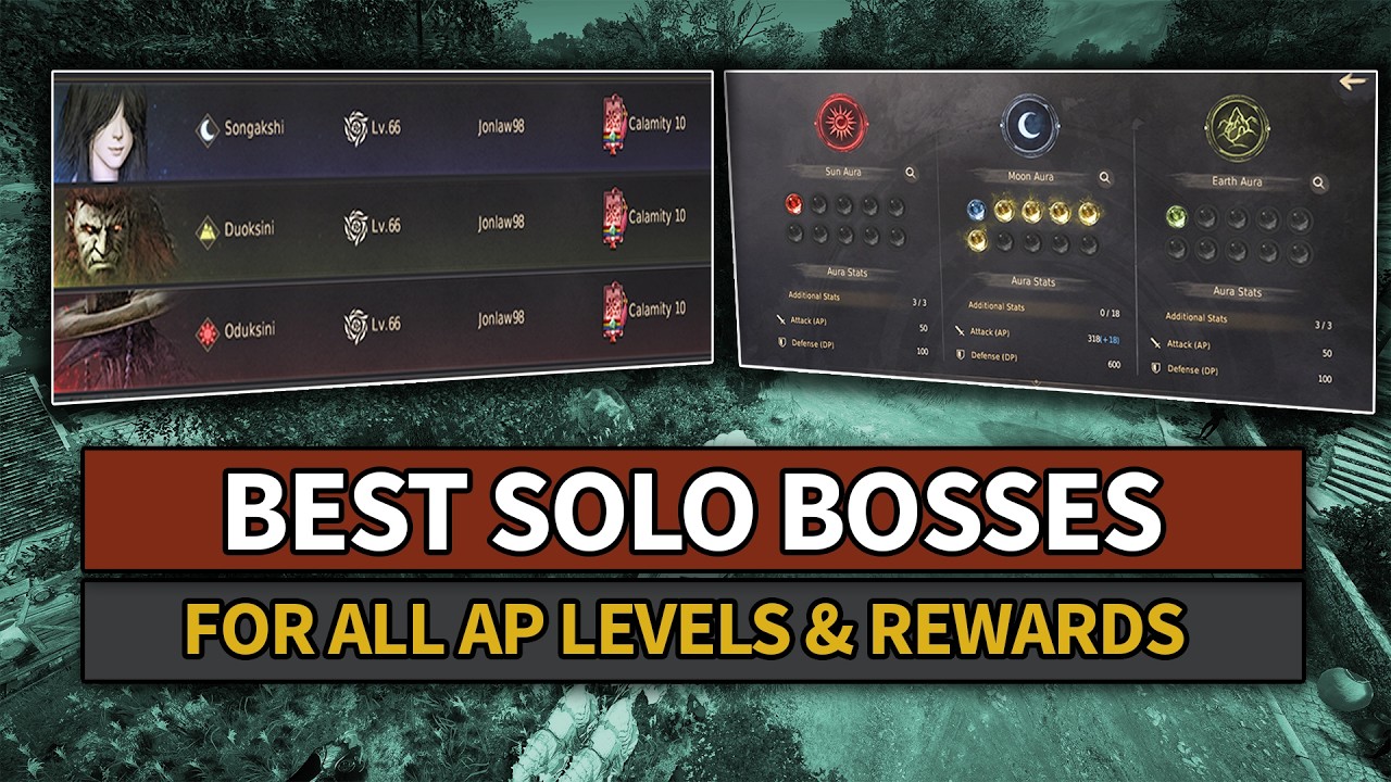 Best Solo Bosses Worth Doing For ALL AP Levels & Rewards | Black Desert