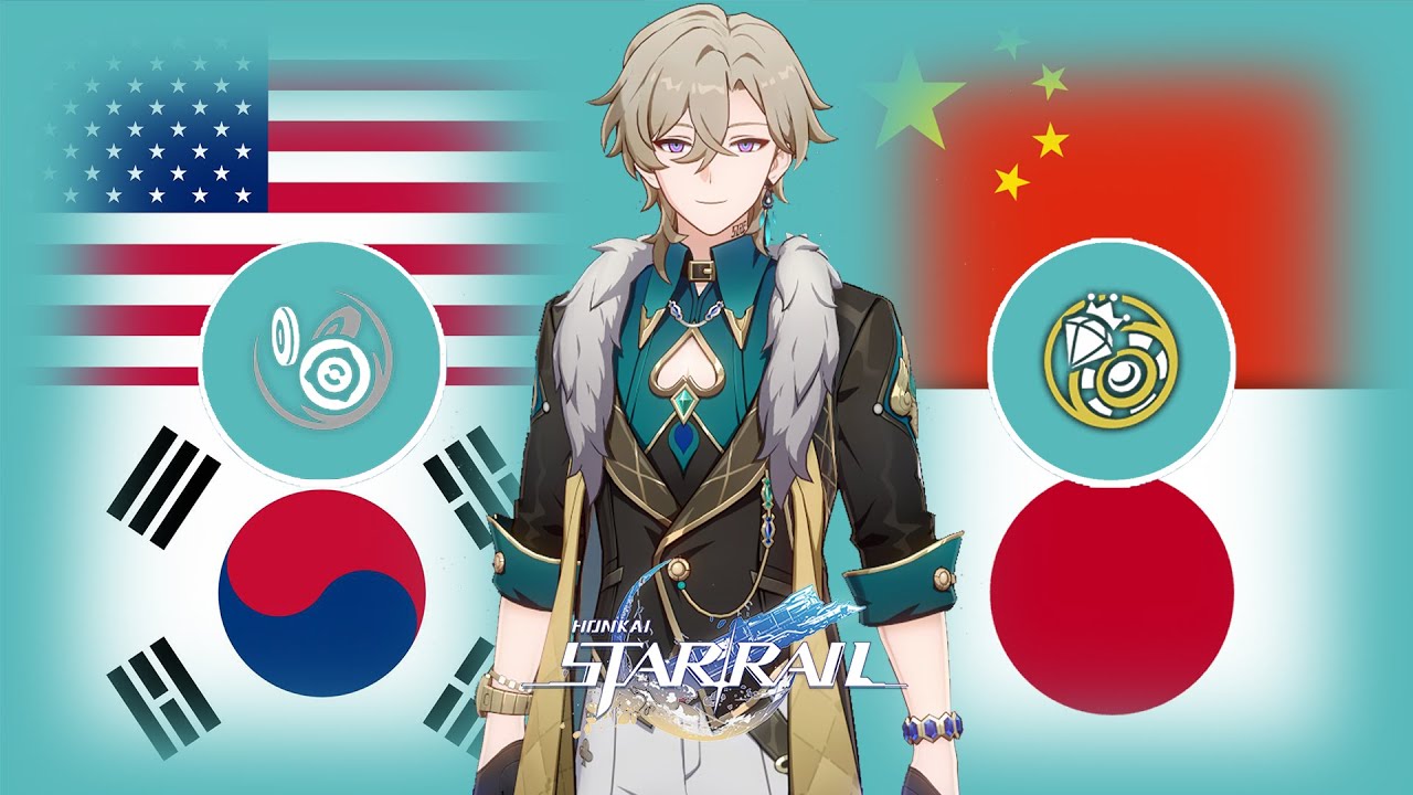 Aventurine Voice in 4 Different Languages (Skills & Ultimate) | Honkai: Star Rail Aventurine