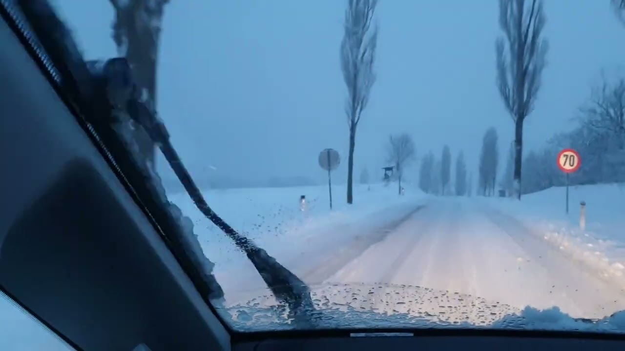 Avusturyada yogun kar yagisi var 🌨