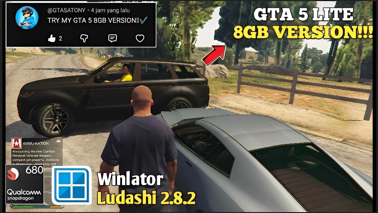 Winlator Ludashi 2.8.2 | GTA V LITE (8GB) 