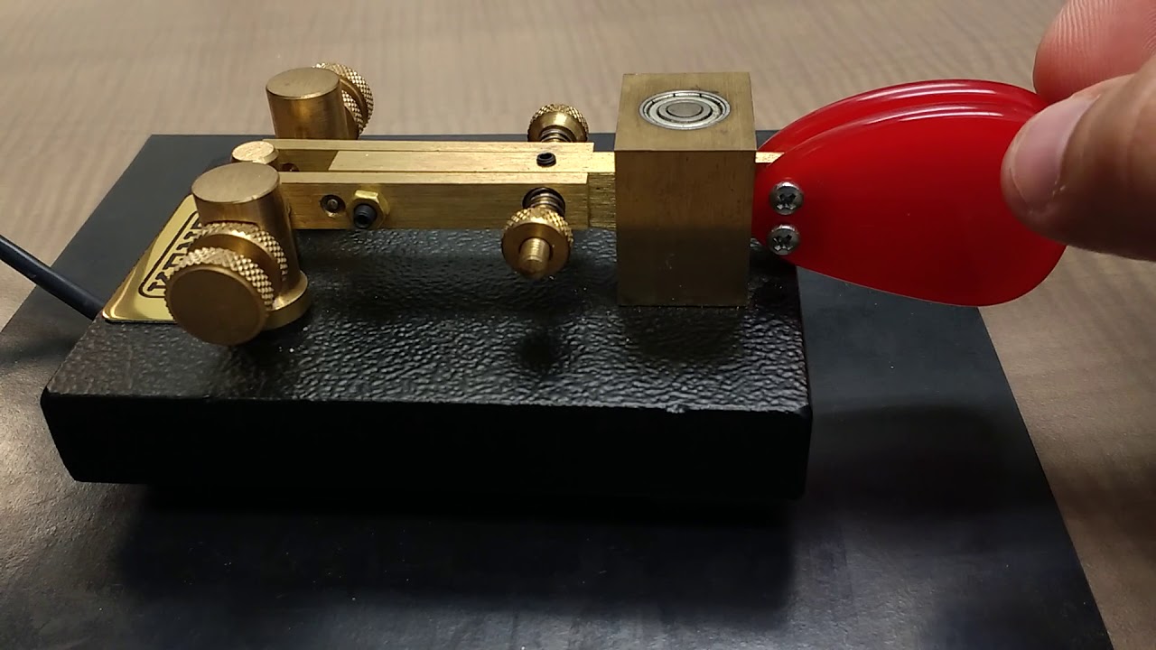 W1EUJ: My Kent SP-1 Single Paddle Morse Key