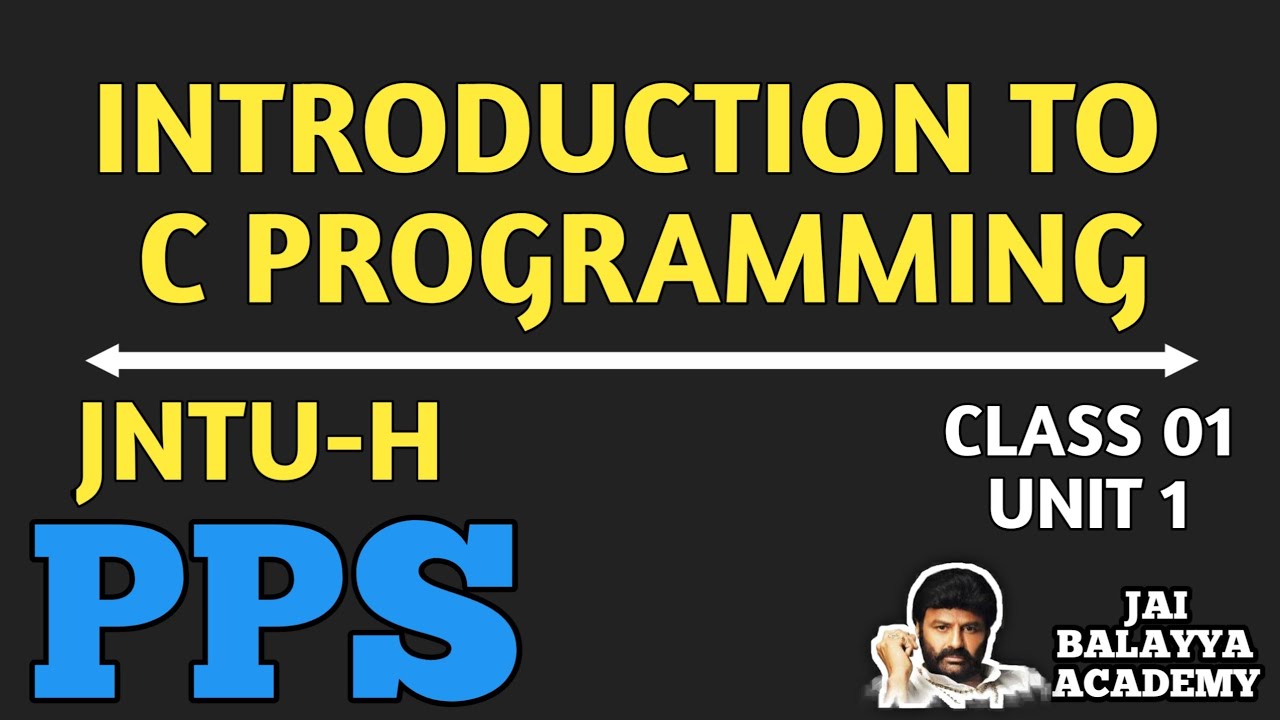 JNTUH PPS Class 01 : Unit 1 : Part A
