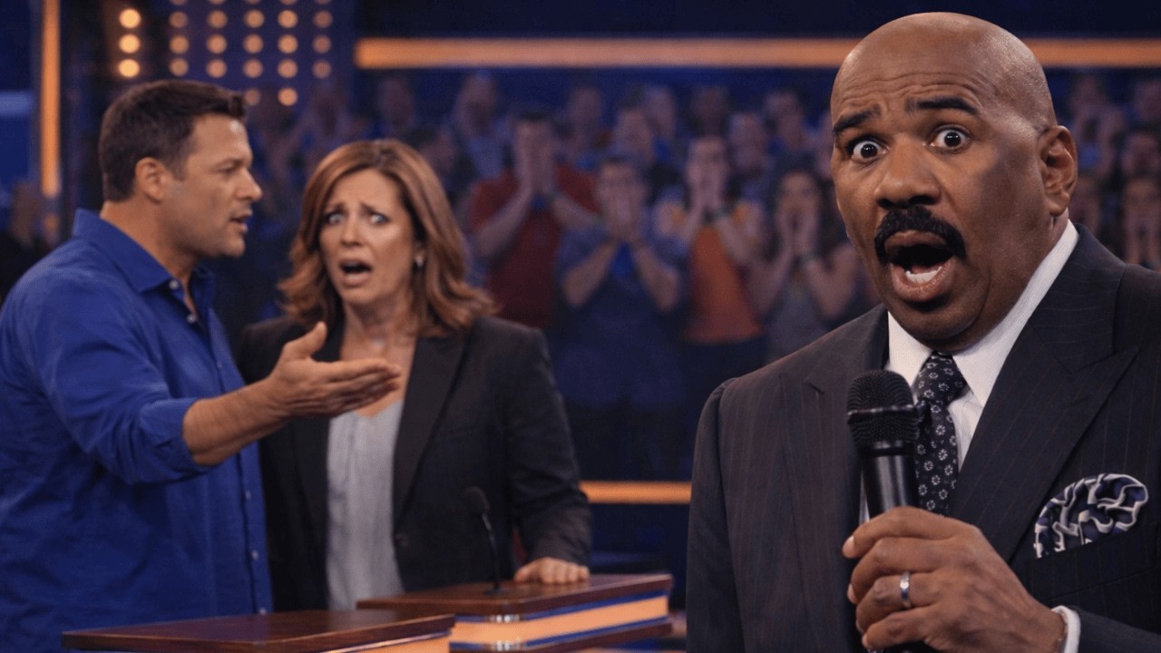 Husband EXPOSES Wife’s Secret on Live TV — Steve Harvey Pauses the Show