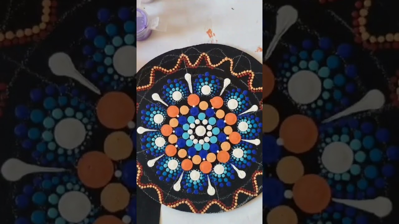 watch this mandala come to life&hearts;️#dotart#mandaladesign#dotmandalaart#colorpaletteinspo#arttherapy