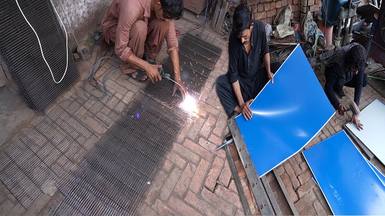 Amazing Iron Bird Cage Making by Young Talented Boy in Factory