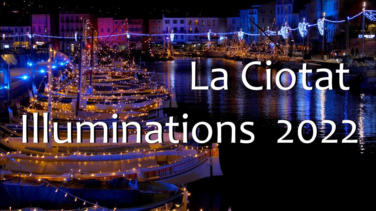 Port de La Ciotat - Illuminations 2022 2023 - Drone DJI Mini 3 Pro -  LUMIX G9 - 4K Footage