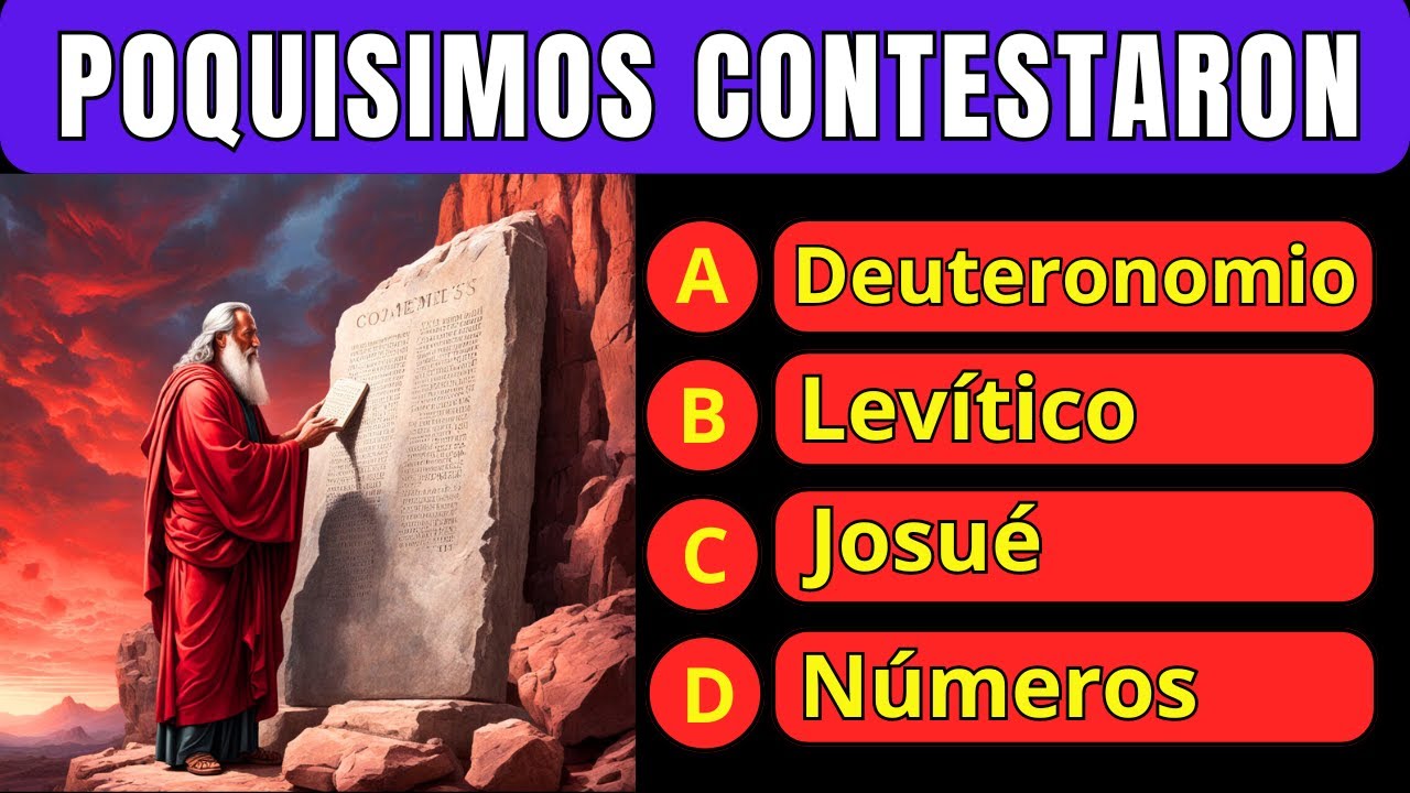 SUPER DESAFIO CON 50 PREGUNTAS DE LA BIBLIA ¿ PODRAS ACERTAR LA MITAD? / Reto Biblico Divertido