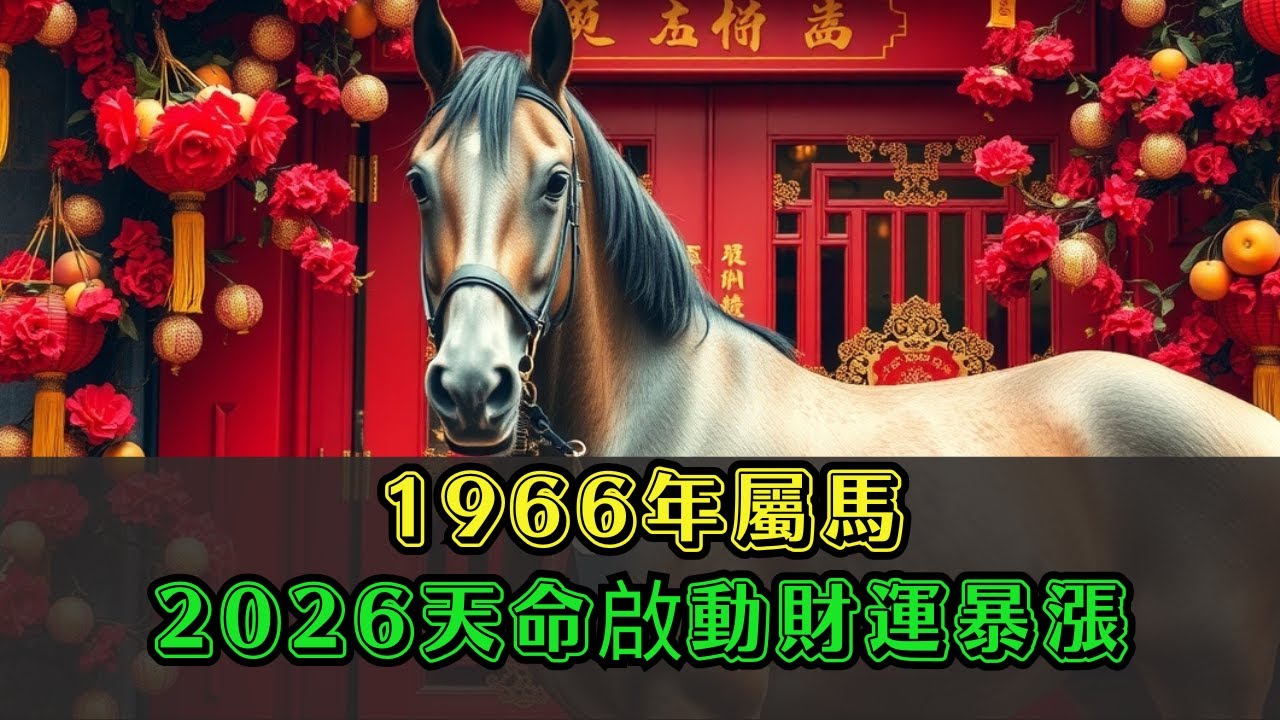 別再低頭了！1966年屬馬人，2026年60歲「天命翻盤」正式啟動，財運暴漲，後半生注定穿金戴銀！#1966年屬馬 #屬馬運勢 #2026年生肖馬運勢 #丙午馬 #生肖馬 #晚年富貴 #翻身命運