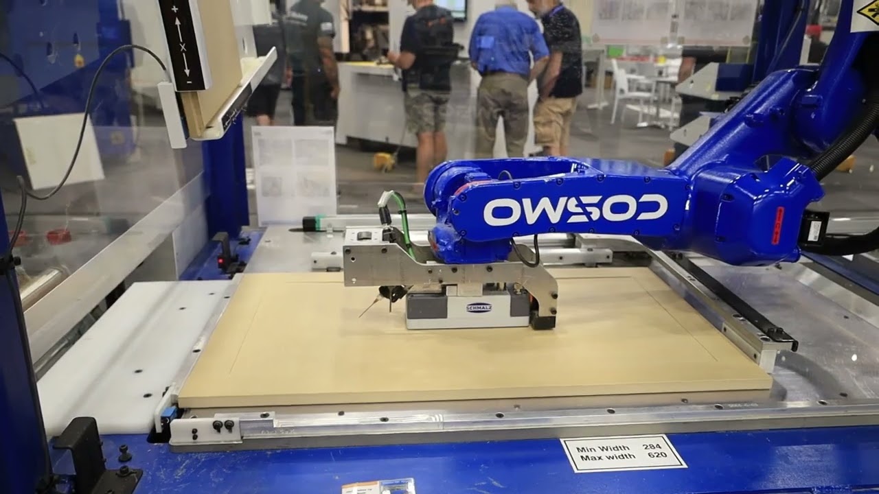 Stolbek Glue and Assembly Robot -  Robotic 2pc cabinet door assembly - Cosmo GA