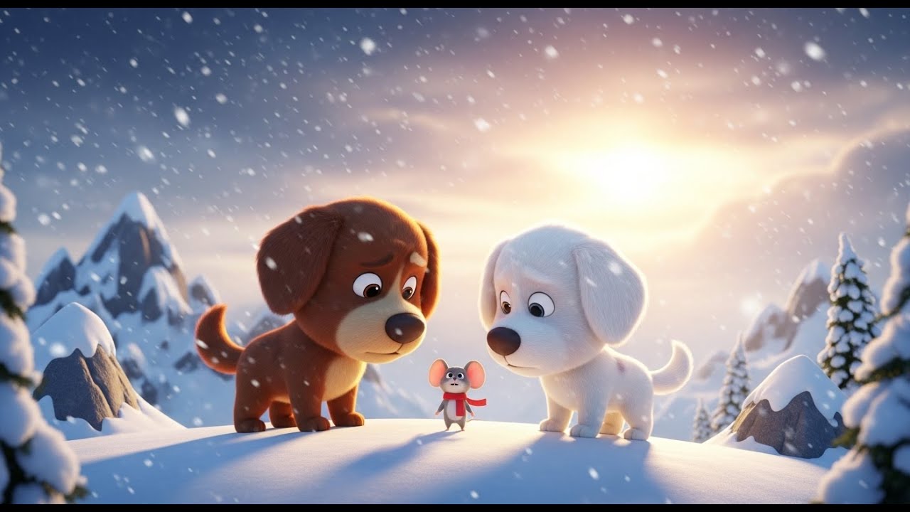Dogs & Mouse Snow Mountain Rescue 🐶🐭❄️ | Brave Heroes Adventure | Kids Story 2026