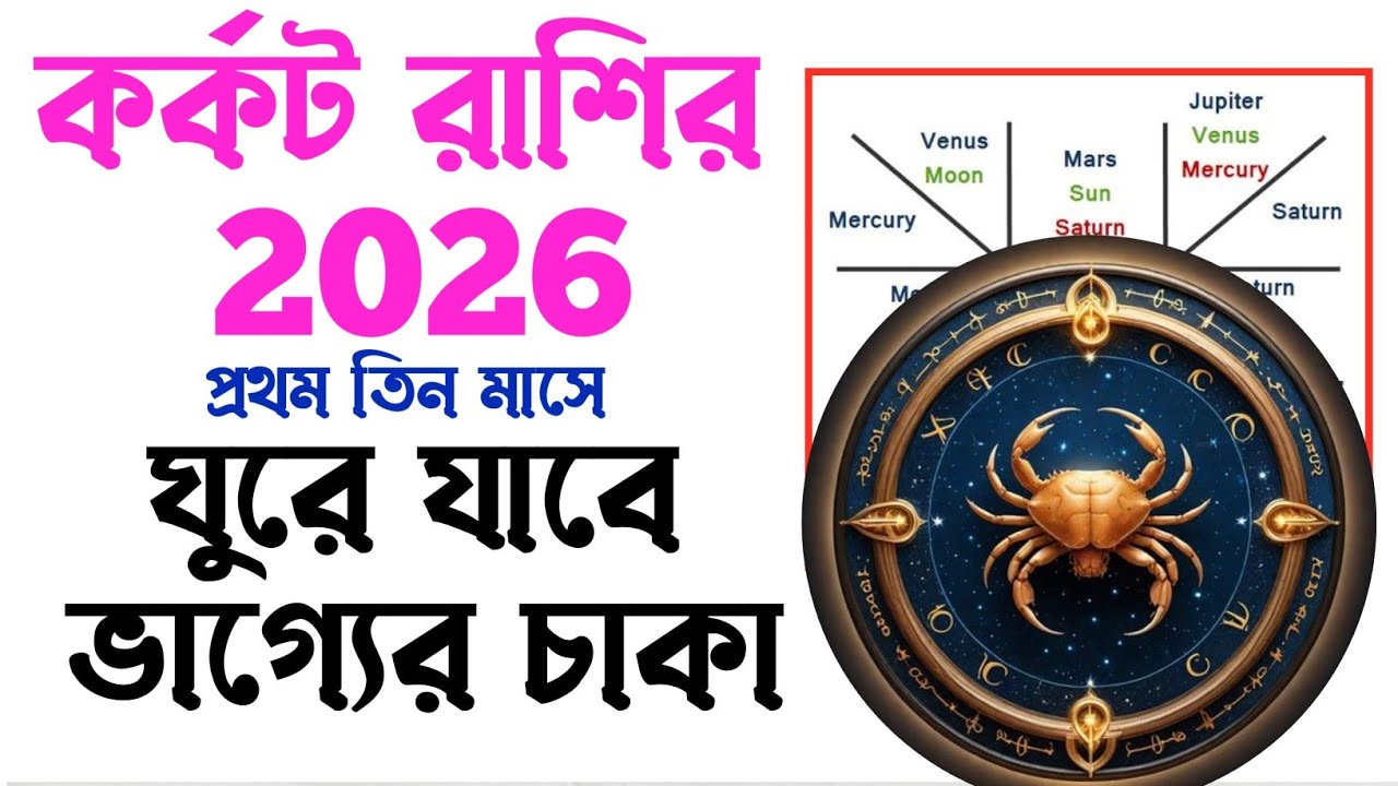 2026 এর প্রথম তিনমাস কর্কটের ঘুরে দাড়াবার সময় | karkat rashi bangla 2026 | cancer 2026 bangla 