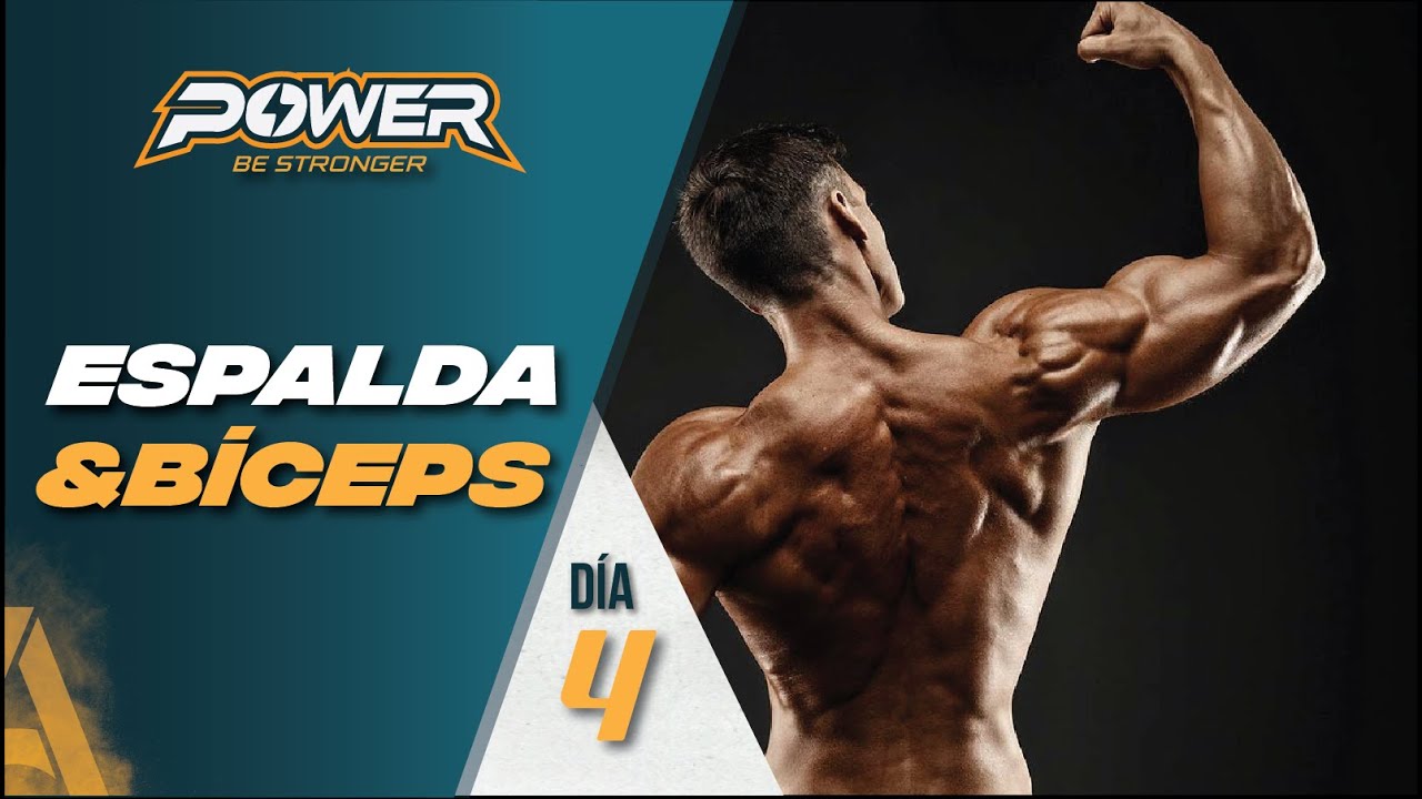 Destrucción de Espalda y Bíceps 🔥 Entrénala en CASA 💥 Power | Día 4