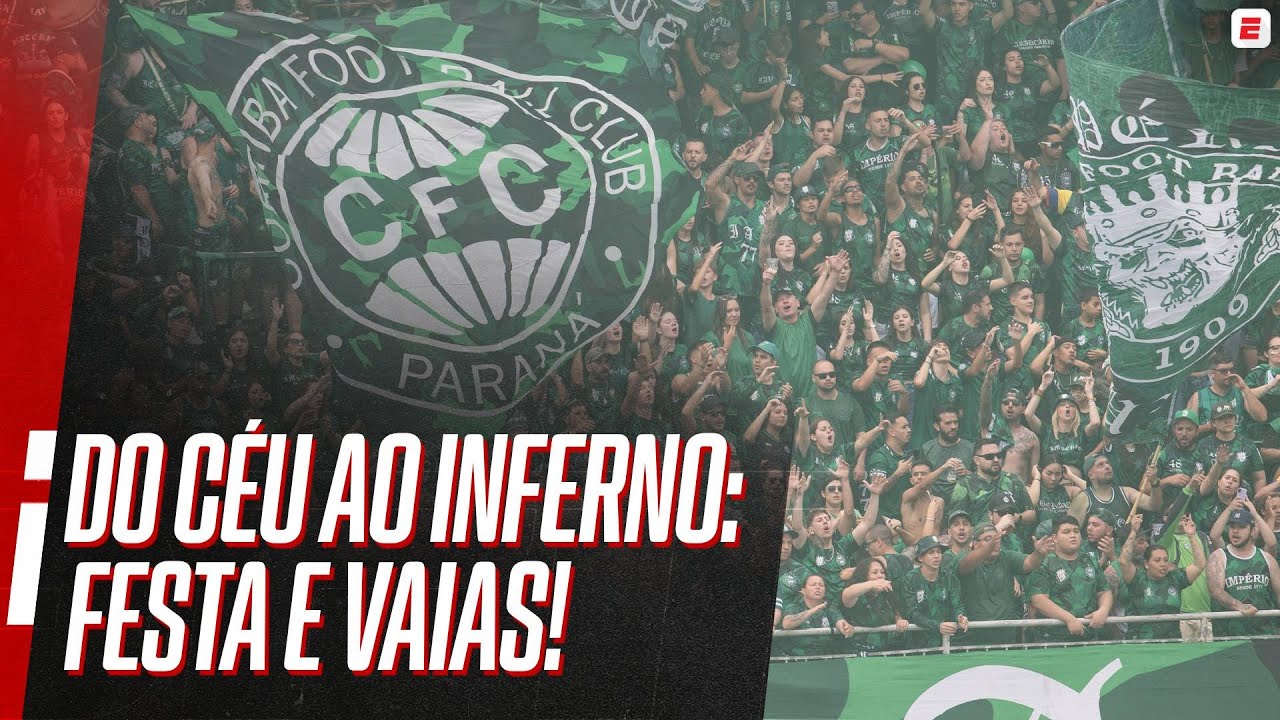 DA FESTA ABSURDA &Agrave;S VAIAS: TORCIDA DO CORITIBA GRITA 'VERGONHA' AP&Oacute;S T&Iacute;TULO ADIADO