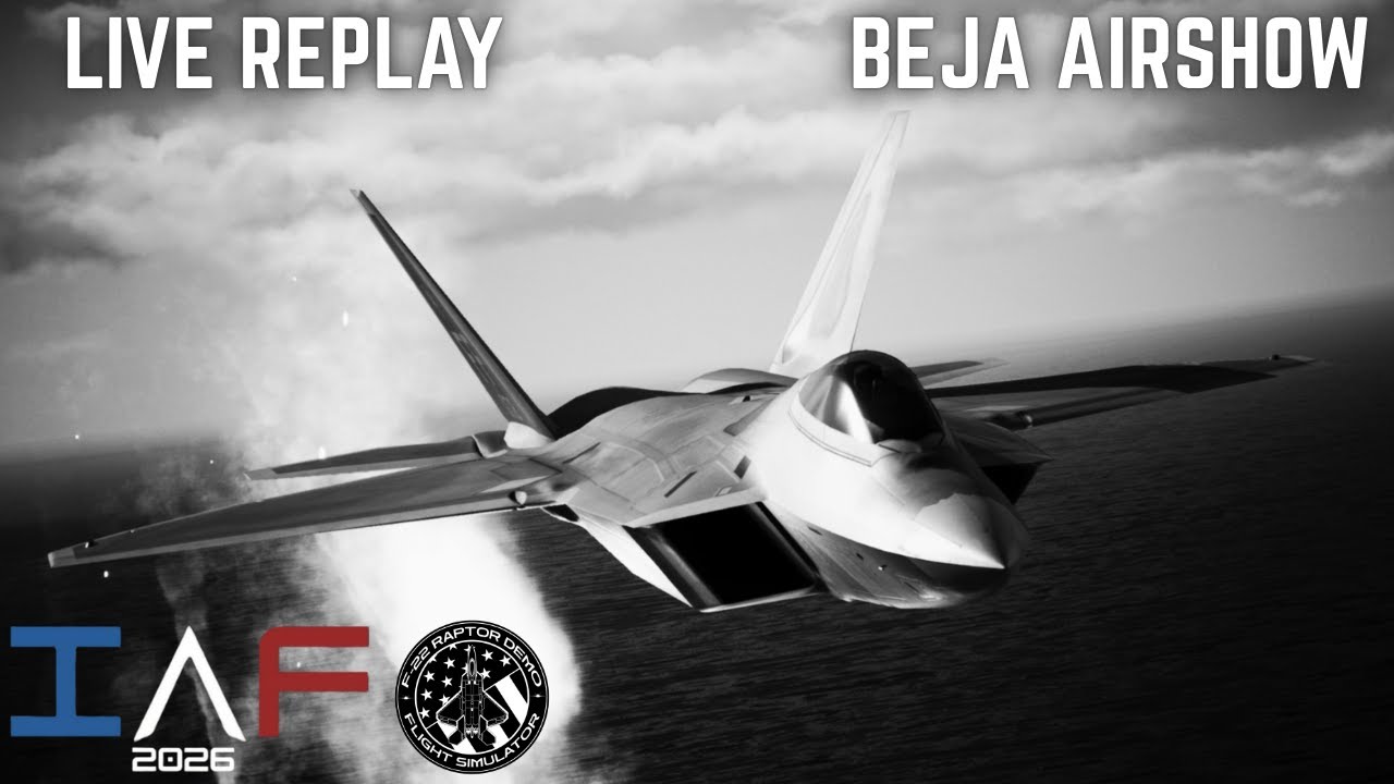 F-22 BEJA AIR SHOW - REPLAY