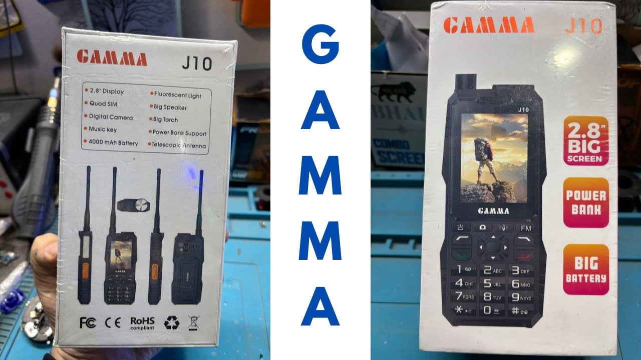 Gamma J10 Telescopic Unboxing | Four sim keypad New Phone