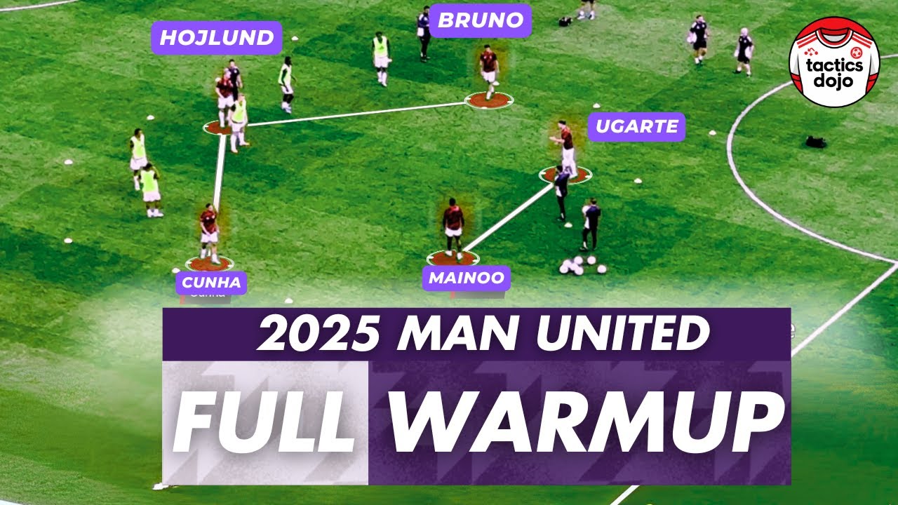 Manchester United Full Pre-Match Warmup Under Ruben Amorim