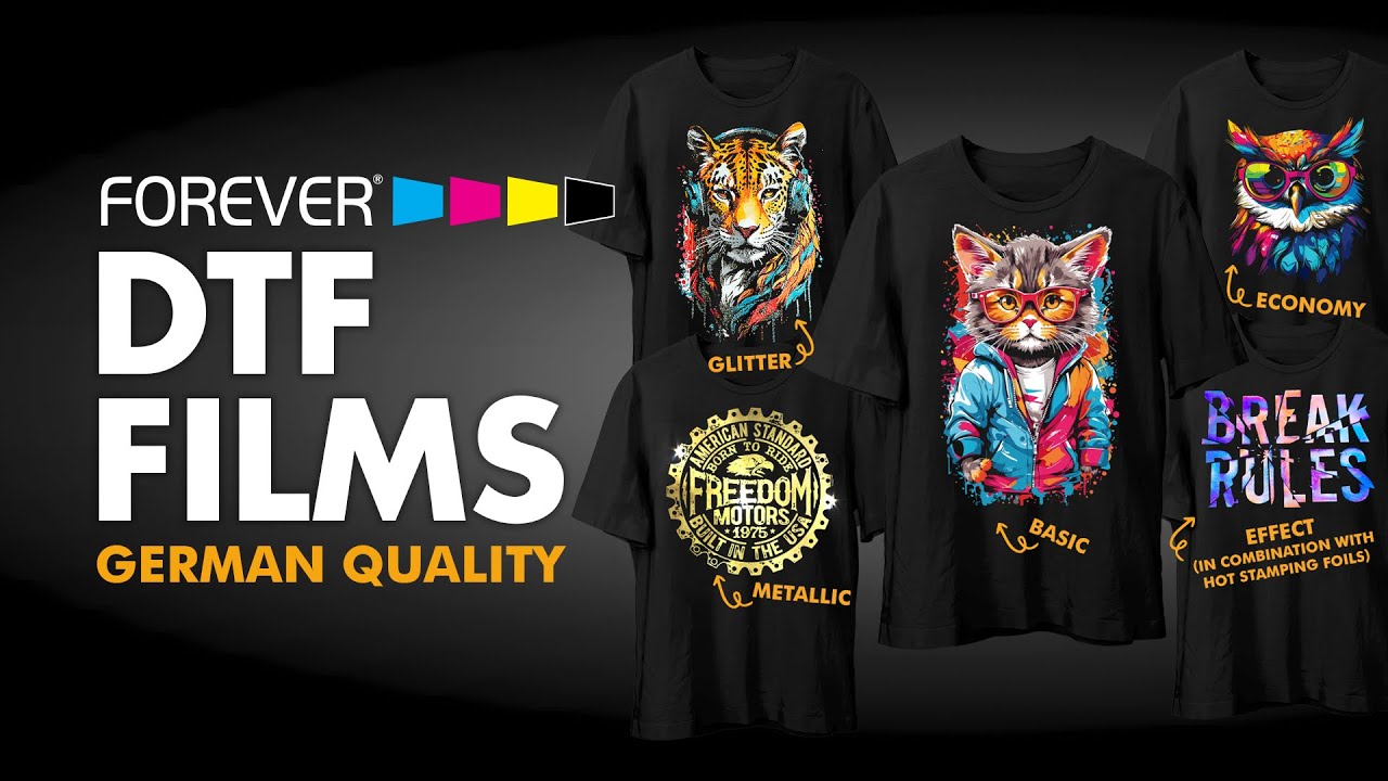 5 Unique DTF Films by FOREVER &ndash; Metallic, Glitter, Effects & More
