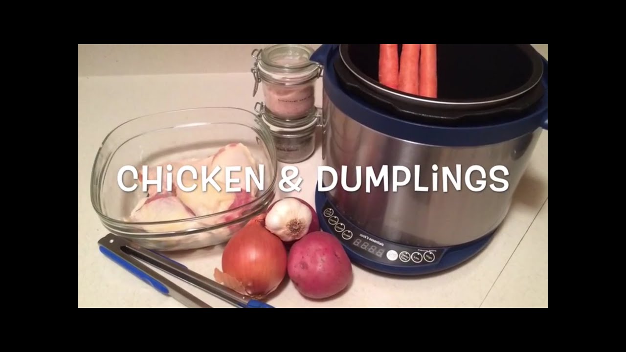 Chicken & Dumplings in the pressure cooker