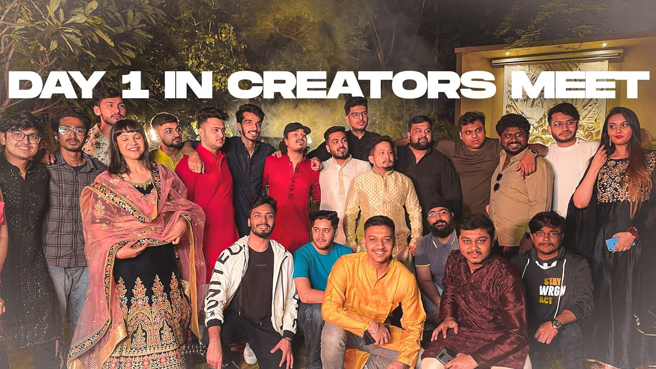 Day 1 at Creators Meet 2k21