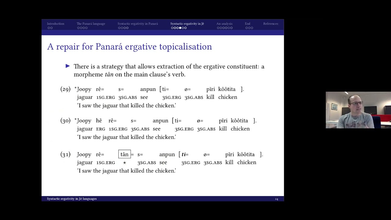 Syntactic ergativity in J&ecirc; languages