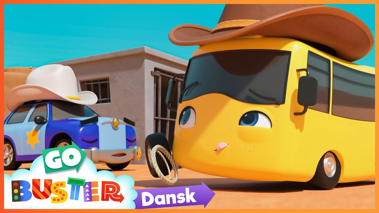 Cowboy-Buster | Go Buster Dansk | Moonbug Børn Dansk - Sange og tegnefilm for børn