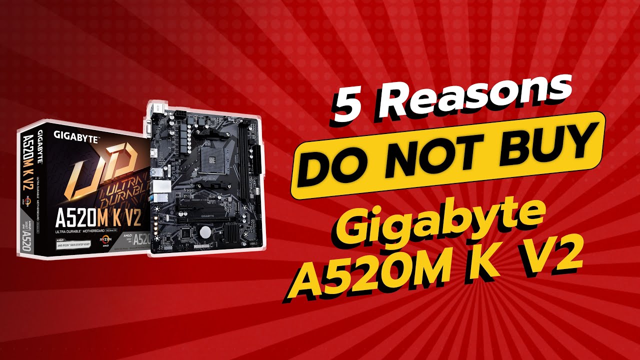 НЕ ПОКУПАЙТЕ GIGABYTE A520M K V2, не посмотрев это видео! 😱 | 5 причин почему!