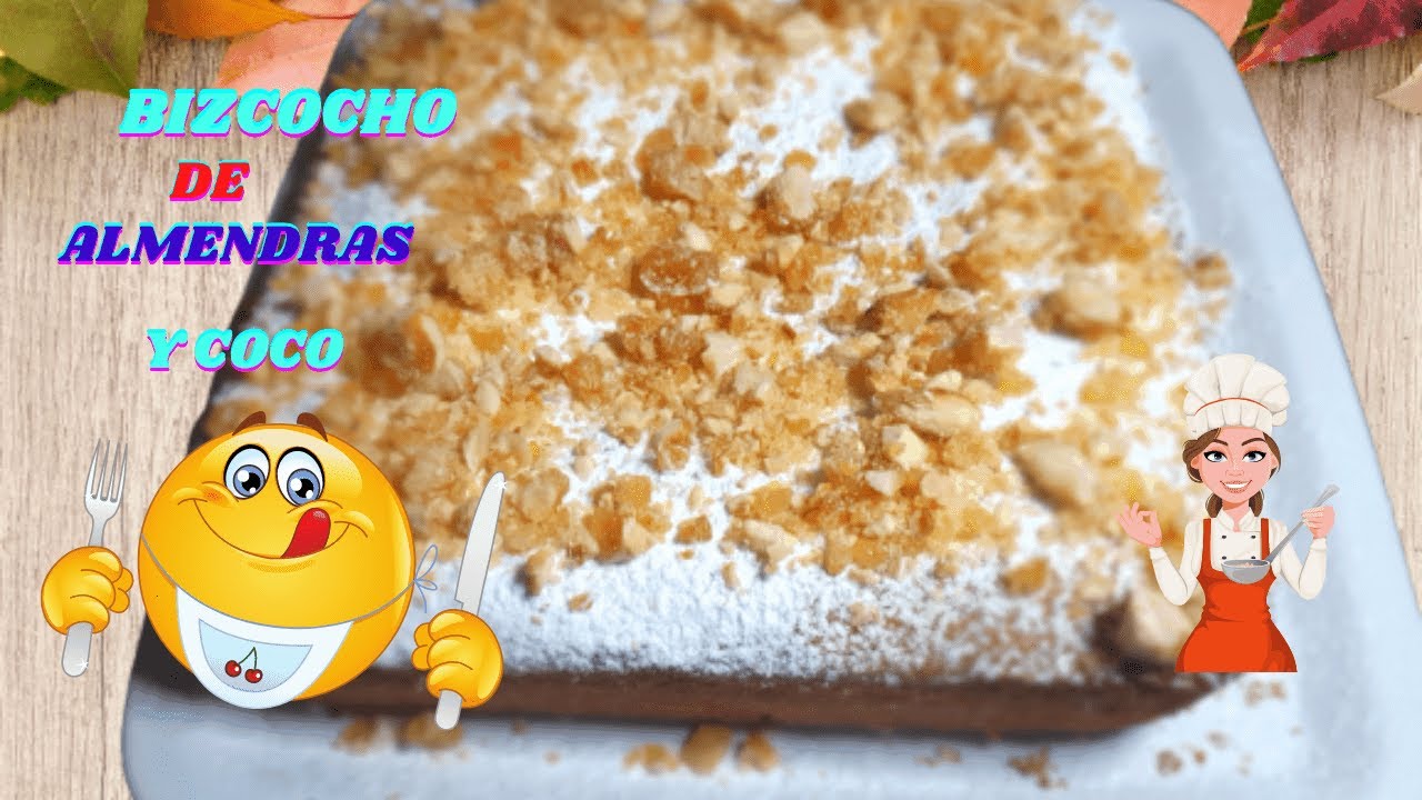 BIZCOCHO DE ALMENDRA Y COCO,UNA MARAVILLA PARA TU PALADAR.