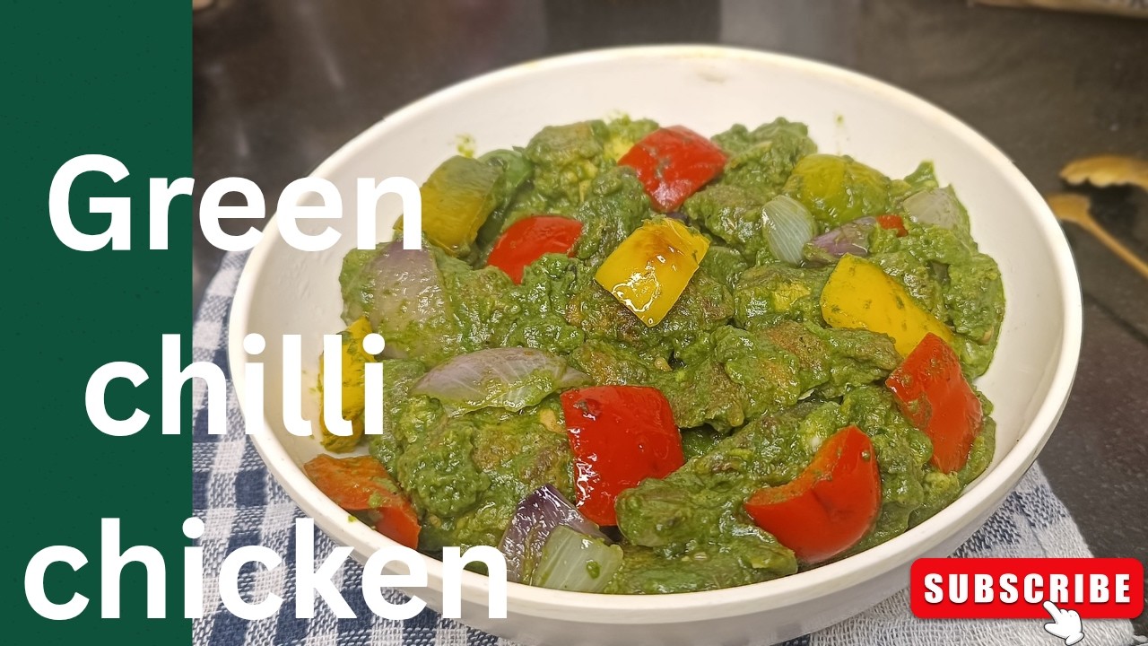 দারুন স্বাদের এই গ্রীন চিলি চিকেন এই ভাবে বানিয়ে ফেলুন।