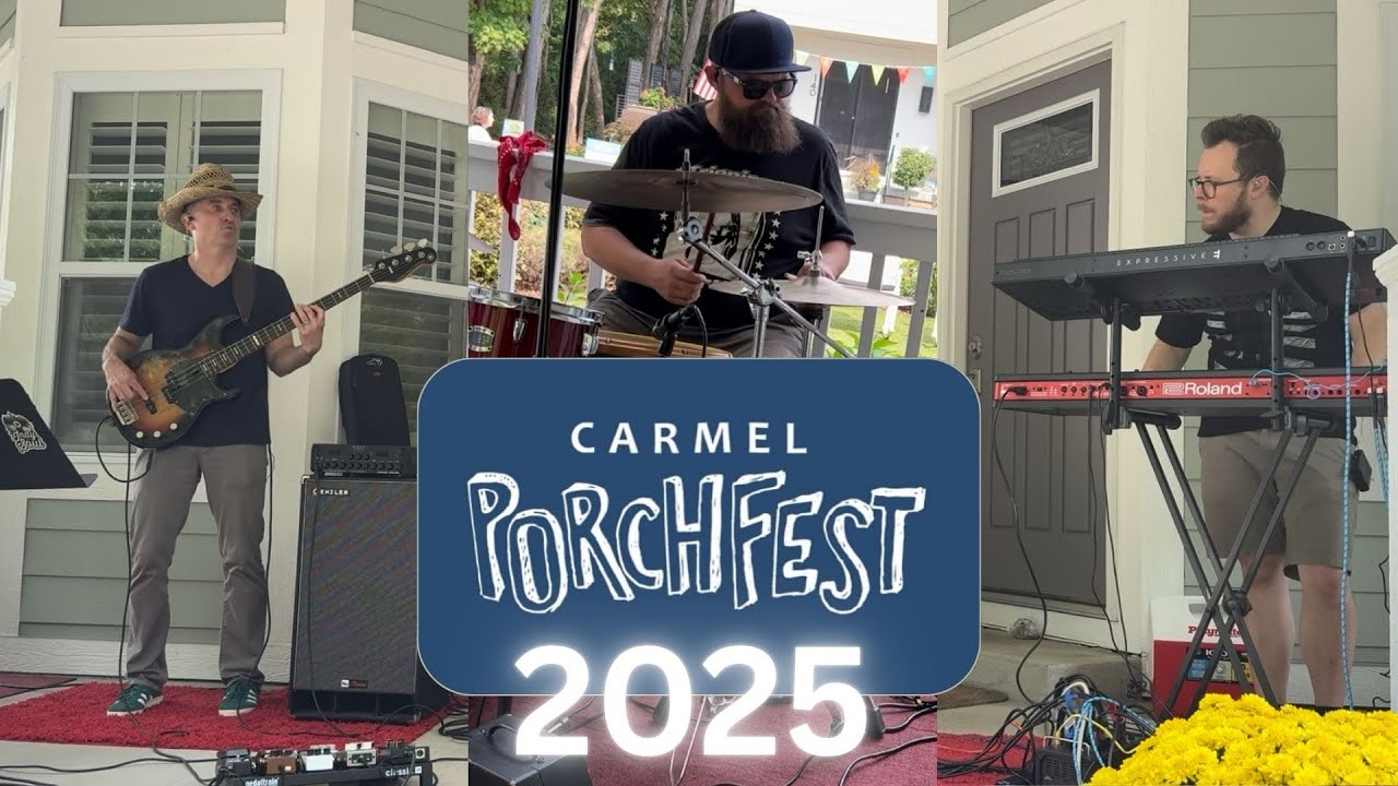 Carmel Porchfest 2025 - Jazz/Fusion Trio - Full Performance